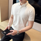 2025夏季刺绣polo衫商务休闲体恤时尚潮流上衣男A311-CPL2301-P45，男装T恤，电商A311