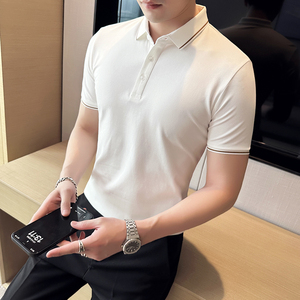 2025夏季刺绣polo衫商务休闲体恤时尚潮流上衣男A311-CPL2301-P45图片