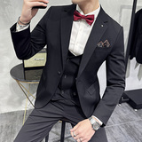 2025秋季新西装套装修身休闲商务大码工西服男士礼服SJT9981-P285，男装西服套装，电商A311