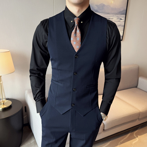 2024春季男士马甲套工作服职业装少爷马夹A311-MJT6888-P110图片