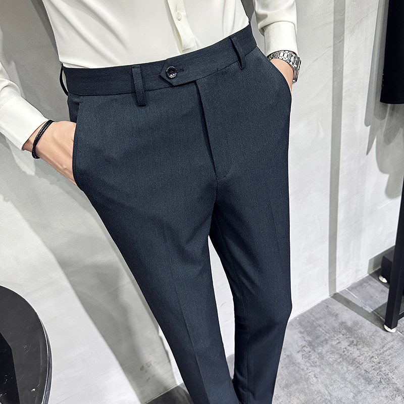 2025秋季新款修身裤子高级感小脚休闲西裤男A311-DK9981-P75，男装西裤，电商A311