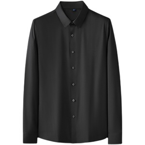 2022韩版衣服衬衫男长袖修身衬衣无痕纯色商务四季寸衣CS8885-P68图片