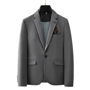 2025秋季新西装便西修身休闲商务大码工西服男士礼服LJT9821-P210图片