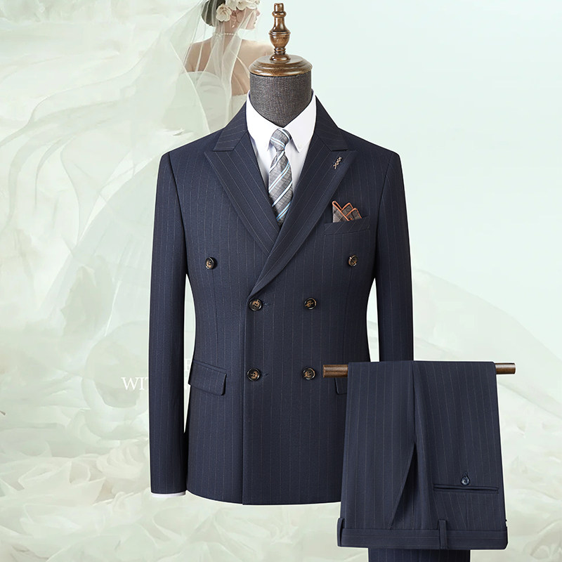 2025秋冬季西装套装修身休闲商务大码工西服男士礼服SJT9962-P285,男装西服套装,电商A311