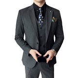 2024春季新西装套装修身休闲商务大码工西服男A311-SJT9991-P285，男装西服套装，电商A311