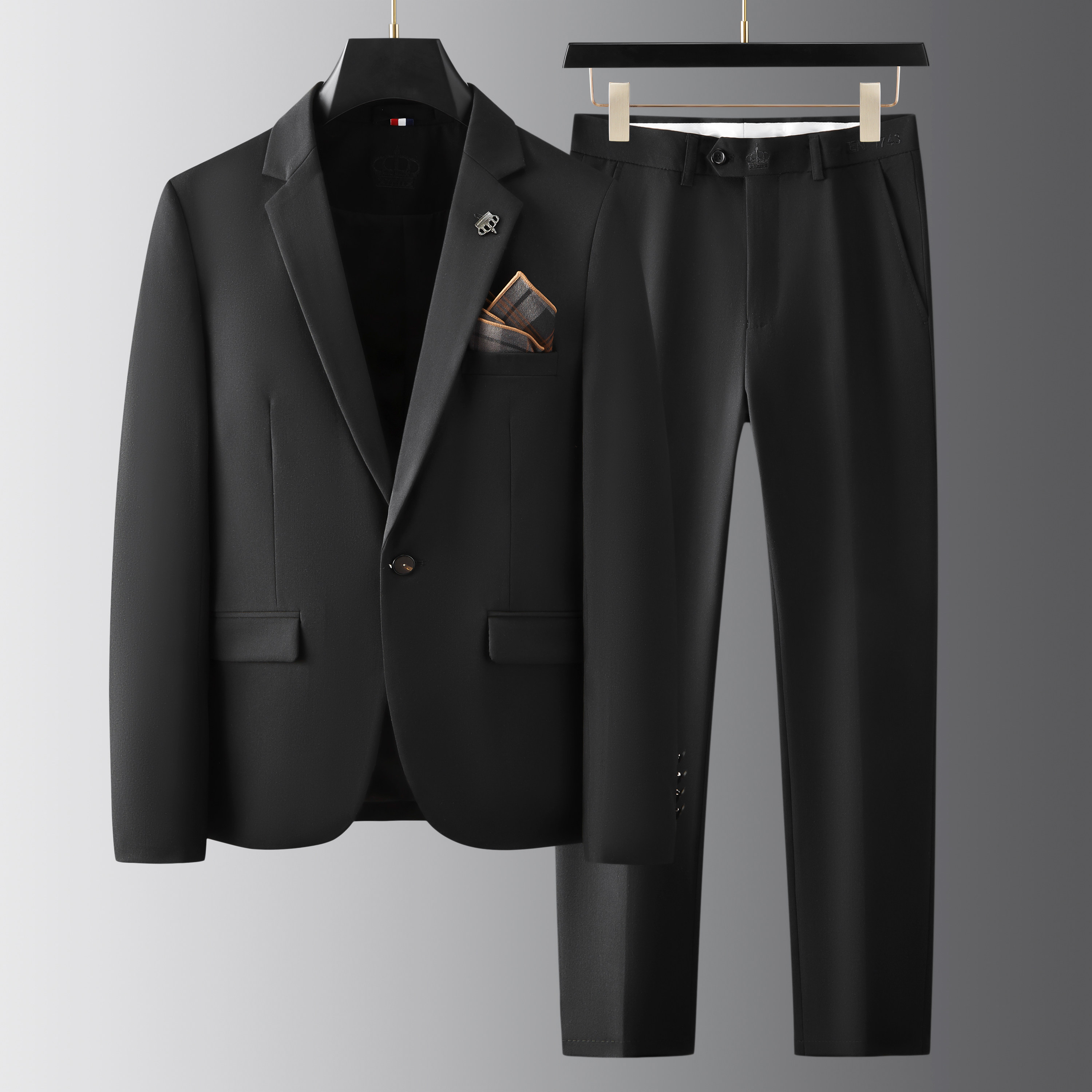 2025秋季新西装便西修身休闲商务大码工西服男士礼服LJT9825-P210,男装西服,电商A311