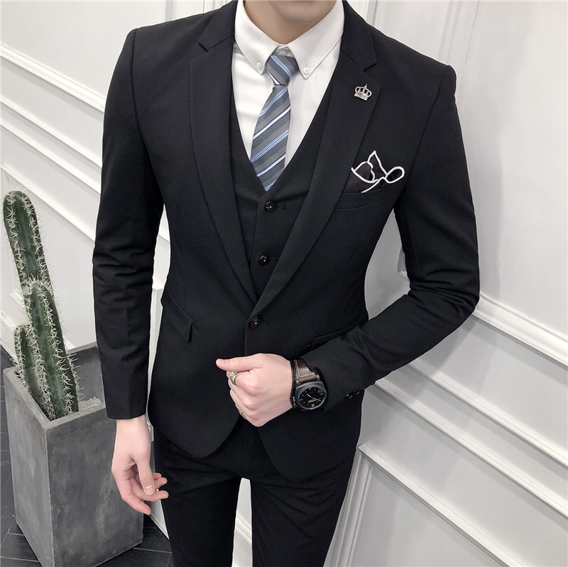 主推款修身西装套装发型师西服英伦三件套SJT9825-p265,男装西服套装,电商A311