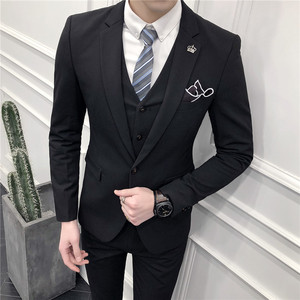主推款  修身西装套装发型师西服英伦三件套 SJT9825-p265图片