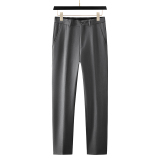 2025新款条纹男士修身西裤休闲裤大码西裤职业商务裤DK9852-P70，男装西裤，电商A311