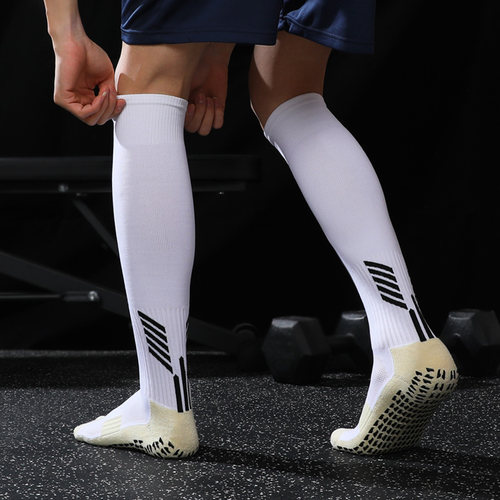 买2双送1双专业长筒防滑足球袜