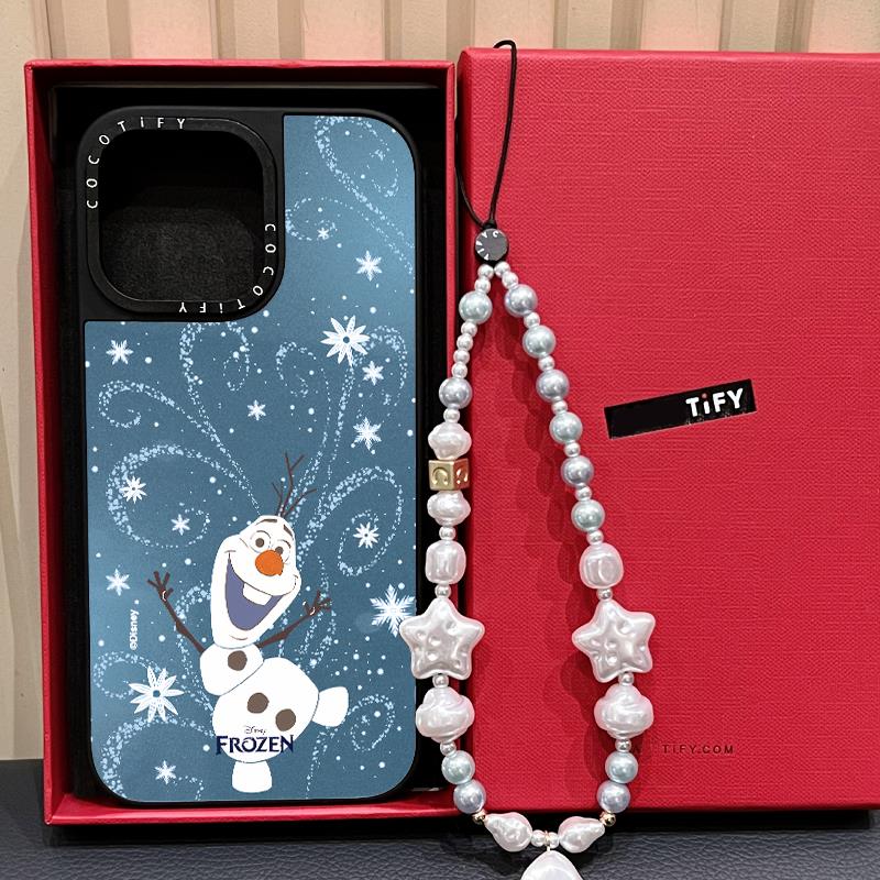 C家磁吸MagSafe雪宝冰雪奇缘适用iphone16/17PROMAX手机壳15promax苹果14pro雪花艾莎安娜公主13/12/11女