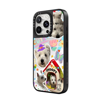 C家适用iPhone苹果17/16promax手机壳13/14/16plus轻奢风15补妆镜16pro个性16潮男女15pro磁吸12潮写实狗狗