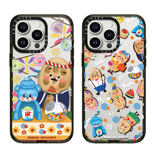 C家Venina香草手绘好事花生适用iphone15promax17PM手机壳14pro苹果13保护套12插画可爱小熊与花生16卡通