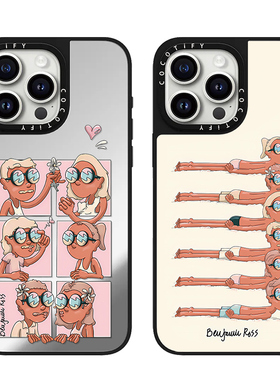 C家Benjamin Ross美好生活黑皮情侣适用iphone17/15pro手机壳14promax苹果13保护套16镜面MagSafe磁吸17PRO