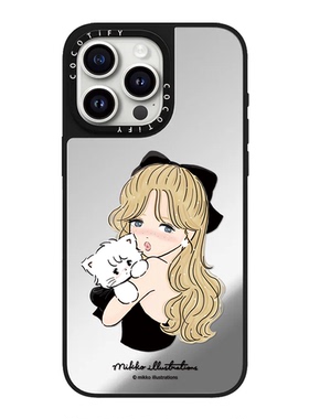 C家Mikko小猫咪女孩适用iphone15promax手机壳14pro17PRO苹果13镜面MagSafe磁吸16/12保护套17甜酷少女风新