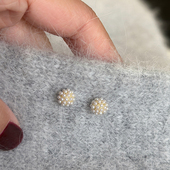 柚卡小仿珍珠耳钉2024年新款 爆款 耳环小巧精致气质耳饰银针养耳洞