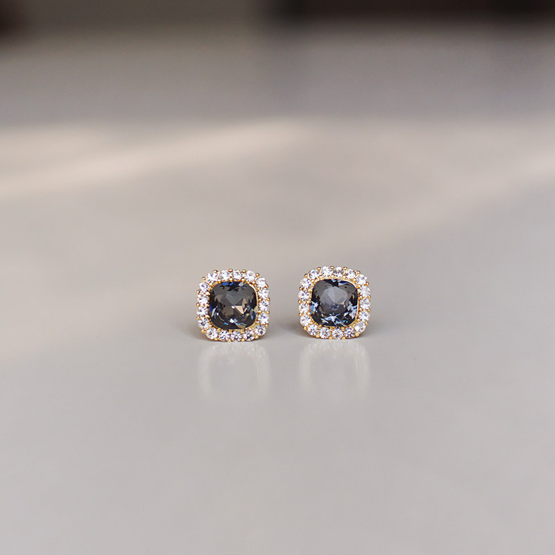 柚卡蓝灰方形养耳洞耳钉银针小巧精致新款耳环轻奢高级感耳饰,饰品/流行首饰/时尚饰品新,耳钉,淘宝优惠券,粉丝福利购,淘宝优惠卷