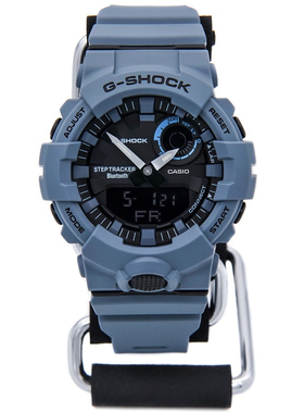 CASIO卡西欧G-SQUAD蓝牙计步手表男女潮GBA-800UC-2A 1/7/9雾霾蓝