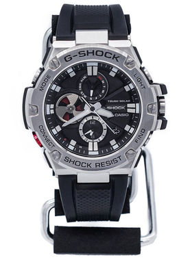 卡西欧钢铁之心G-STEEL GST-B100-1A B D蓝牙运动大表盘手表男款