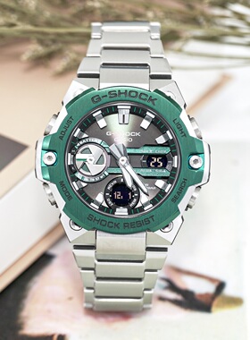 卡西欧G-STEEL金属钢铁之心太阳能蓝牙运动手表男GST-B400CD-1A3