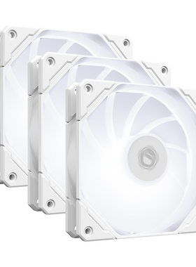 ID-COOLING TF-12025-SW机箱风扇 4pin接口 PWM温控散热 LED白光