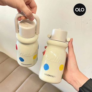 holoholo小奶杯保温杯新款咖啡随行杯女学生高颜值便携保温水杯子