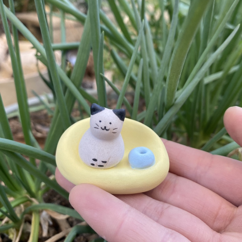 猫咪沙发小摆件香插车载桌面场景小配件