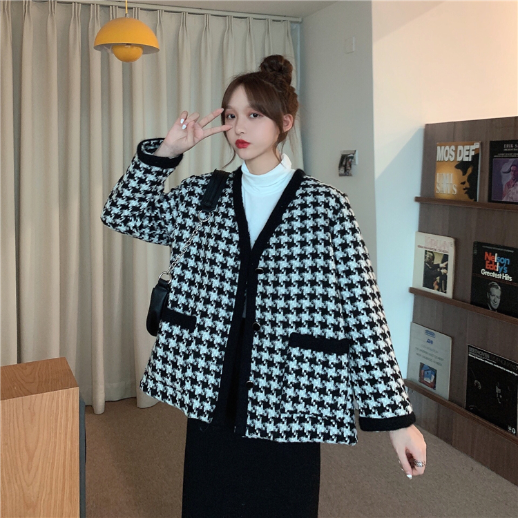 Control 3 real price ~ winter new style thickened chihuage small fragrant woolen coat