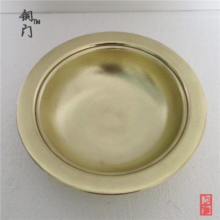 三阳开泰紫铜御锅铜火锅木炭工艺铜锅送礼收藏摆件加厚