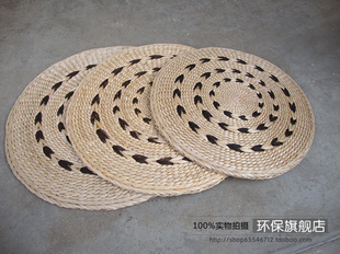 蒲草垫禅修垫藤编榻榻米飘窗坐垫 草编打坐垫拜佛垫地垫圆形蒲团