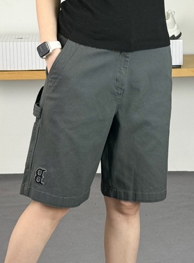 25新款MLB情侣短裤男女NY小标刺绣梭织工装休闲运动裤3ASMV0353