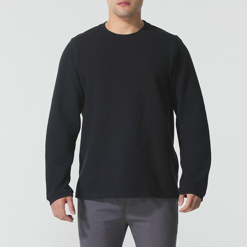 UA安德玛长袖男25秋冬新款Expanse华夫格运动卫衣纯棉T恤6005030