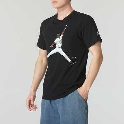 NIKE耐克男子纯棉针织舒适短袖