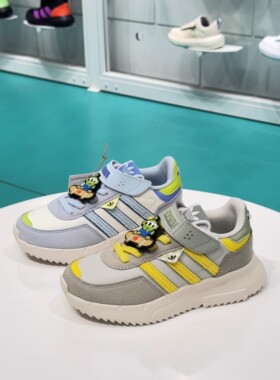 adidas阿迪达斯童鞋三叶草玩具总动员魔术贴运动鞋JS2472/JS2471