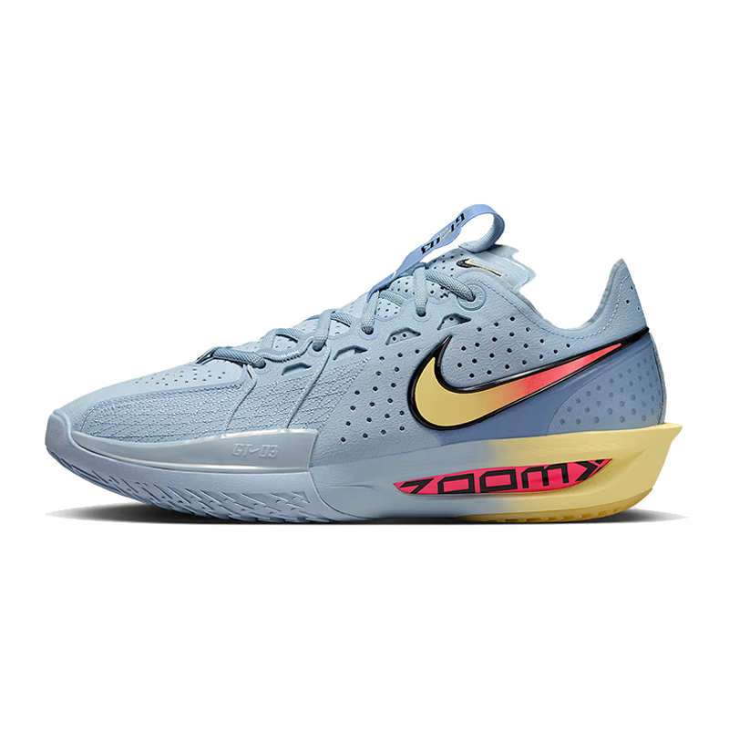 NIKE耐克男白红缓震实战篮球鞋
