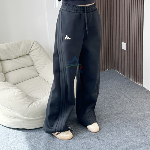 阿迪达斯运动香蕉裤女子阔腿长裤