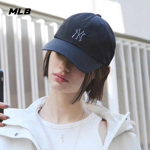 MLB男女NY刺绣软顶可调节棒球帽
