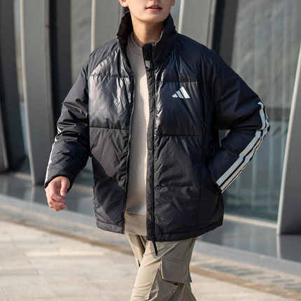 Adidas阿迪达斯羽绒服男子三条杠防寒外套JG5925/JG5924/JG5923