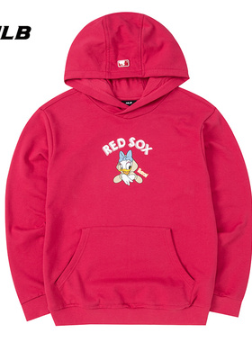 MLB儿童连帽卫衣男女童装休闲时尚宽松运动服套头衫7AHDD1014