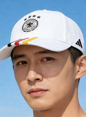 Adidas阿迪达斯德国队足球休闲文化运动遮阳棒球帽IP4088/KC6705