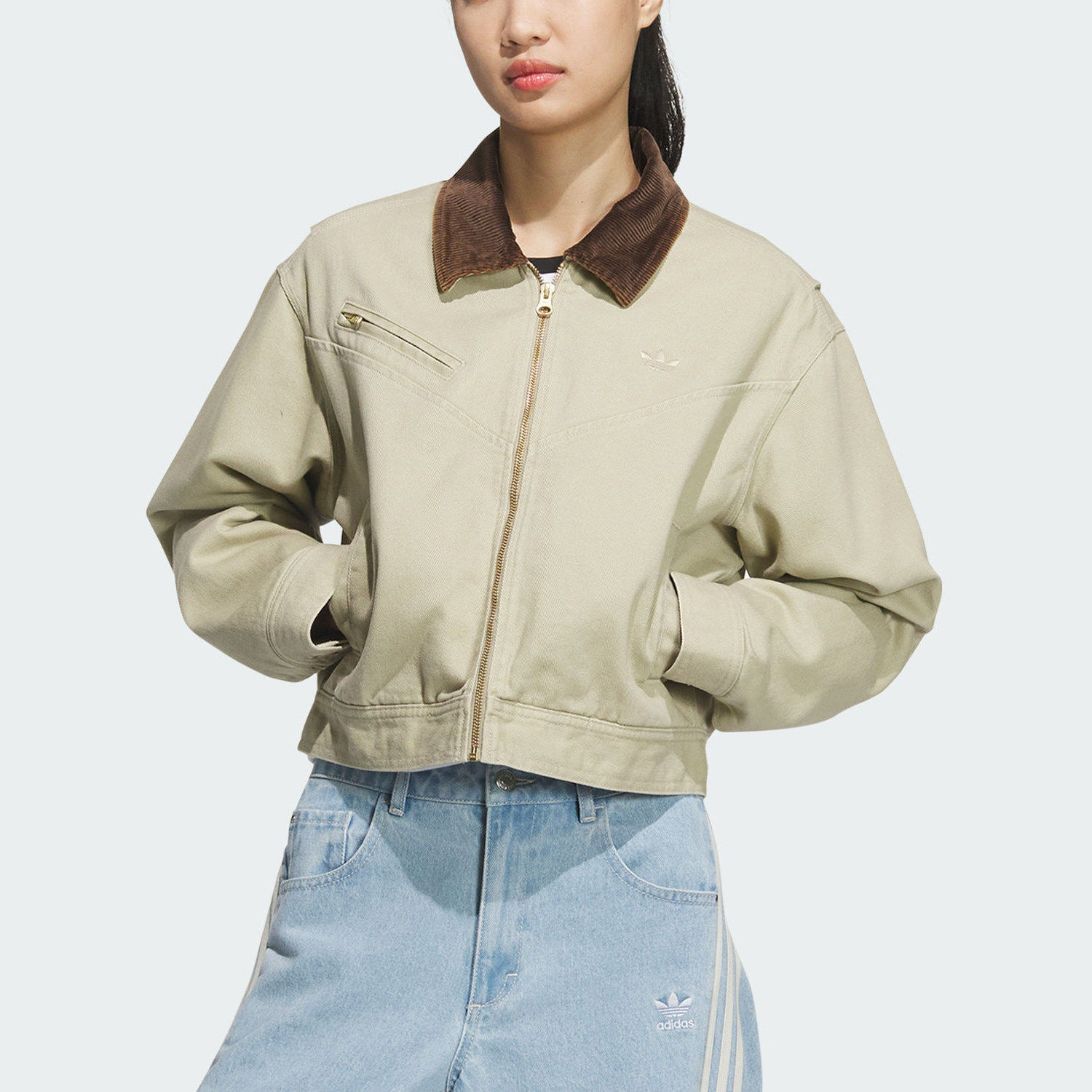 Adidas阿迪达斯新款三叶草女简约休闲时尚短款保暖棉服外套JW9578,运动服/休闲服装,运动茄克/外套,淘宝优惠券,粉丝福利购,淘宝优惠卷