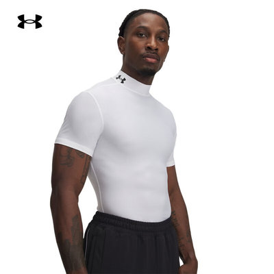 安德玛透气健身运动短袖T恤男士