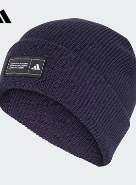 25冬季新款adidas阿迪达斯男女时尚保暖毛线帽休闲针织帽 IY5256