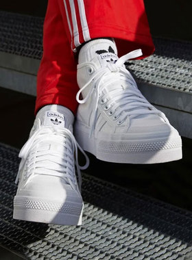 adidas阿迪达斯三叶草女子Nizza经典轻便休闲运动鞋FY2782/FY2783