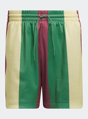 Adidas阿迪达斯三叶草男女款条纹透气休闲运动短裤IY7393/IY7376