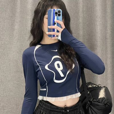 Nike耐克女子打底衫高腰长袖T恤