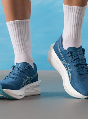 ASICS亚瑟士跑步鞋男SONICBLAST公路轻量透气训练运动鞋1011C083