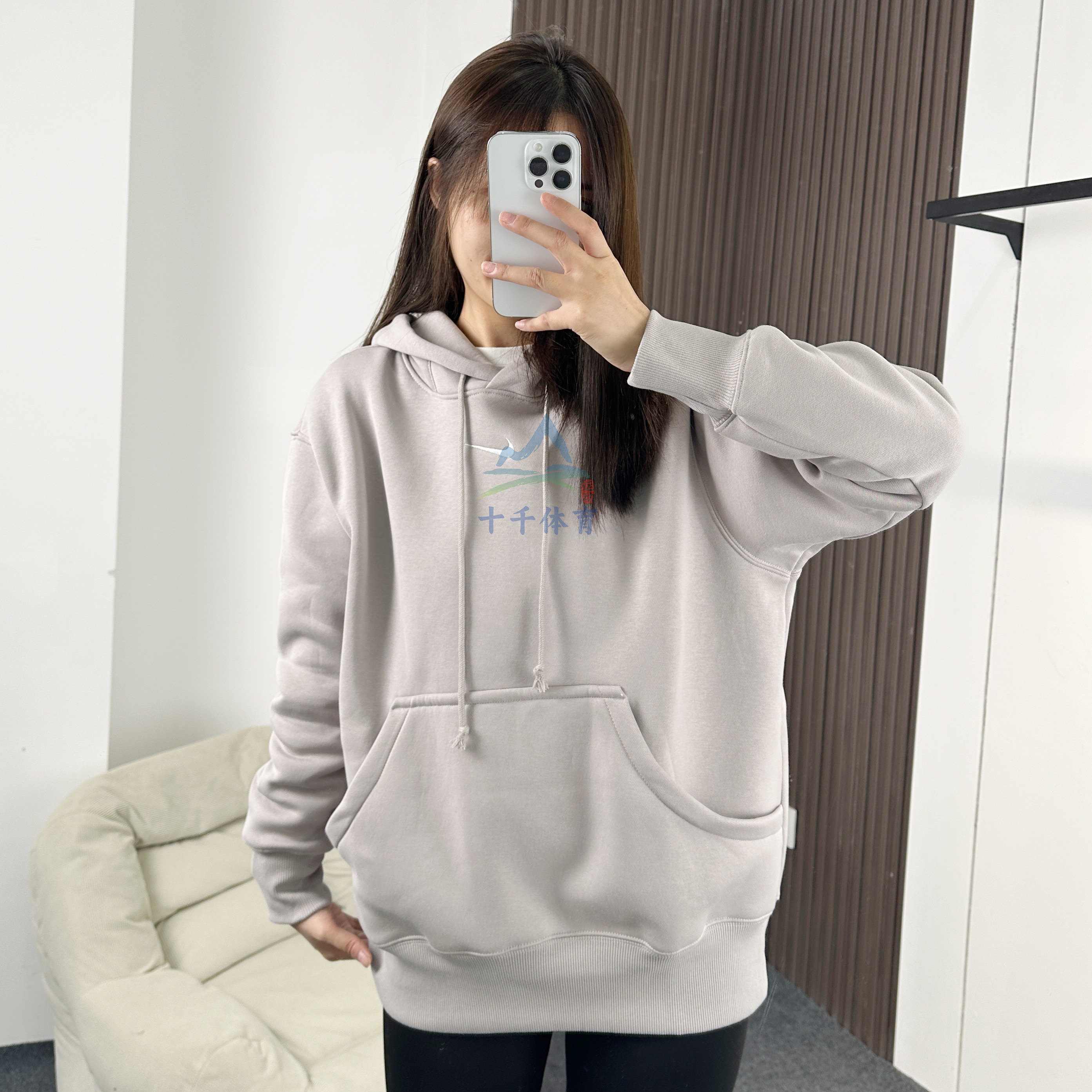 Nike耐克卫衣女子PHOENIX连帽衫OVERSIZE风休闲加绒套头衫DQ5861