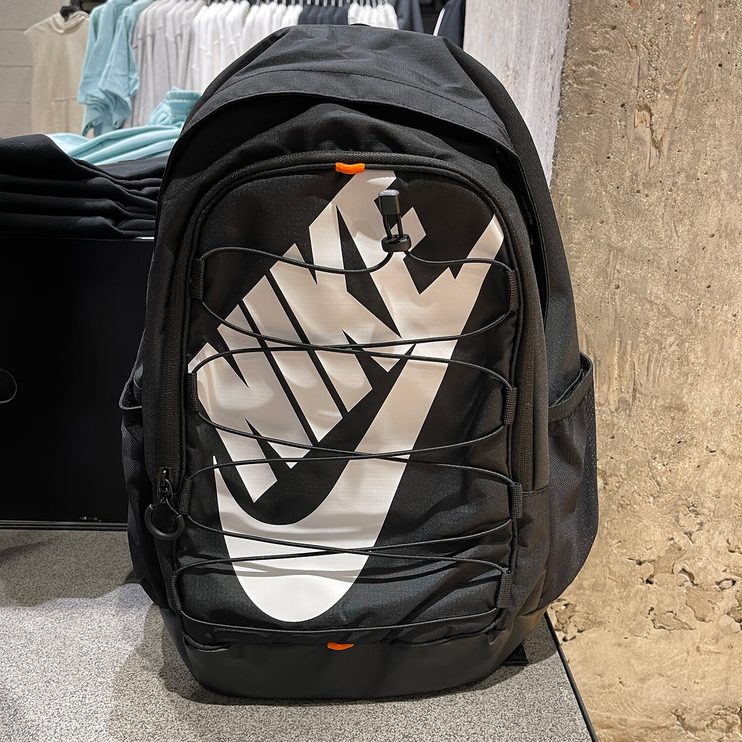 NIKE耐克梭织收纳双肩包25夏季新款拉链口袋支撑学生书包HJ8200