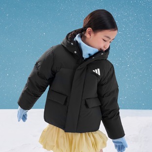 Adidas阿迪达斯儿童600蓬保暖连帽羽绒服KG5505/KG5506/KG5507